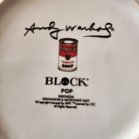 Block Andy Warhol Campbell's Tomato Soup Set of Two Soup/Salad Bowls - Picture 5 of 5
